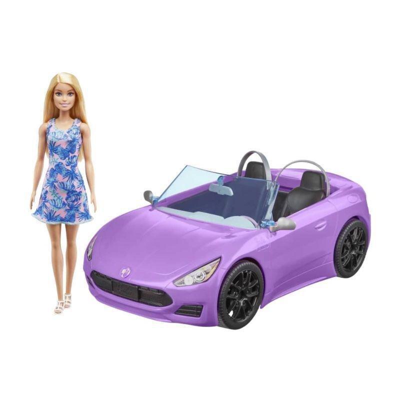 Barbie Glam Convertible Vehicle With Doll HBY29, , large image number 0