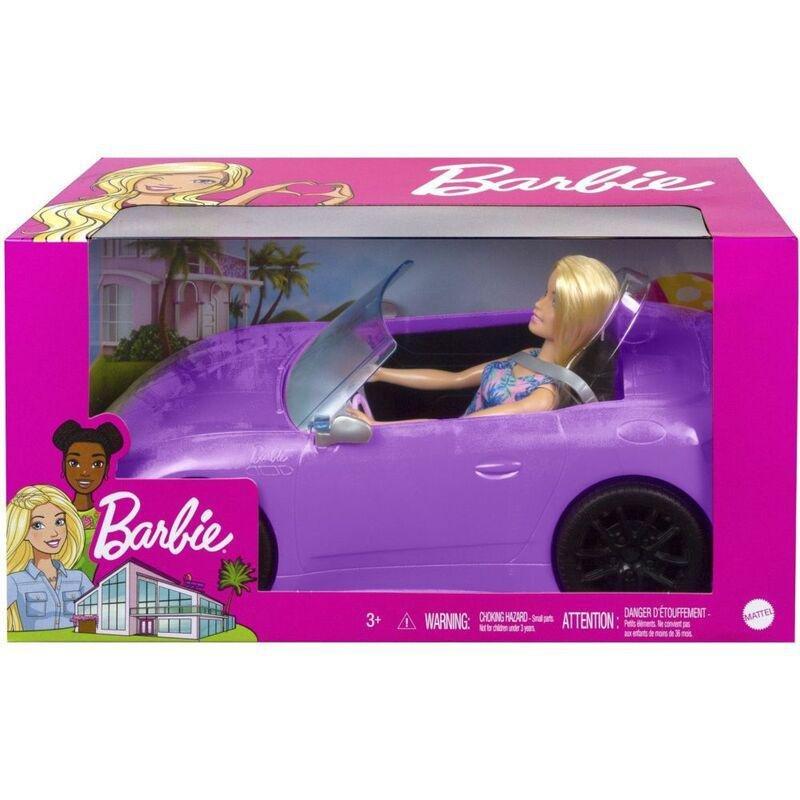 Barbie Glam Convertible Vehicle With Doll HBY29, , large image number 1