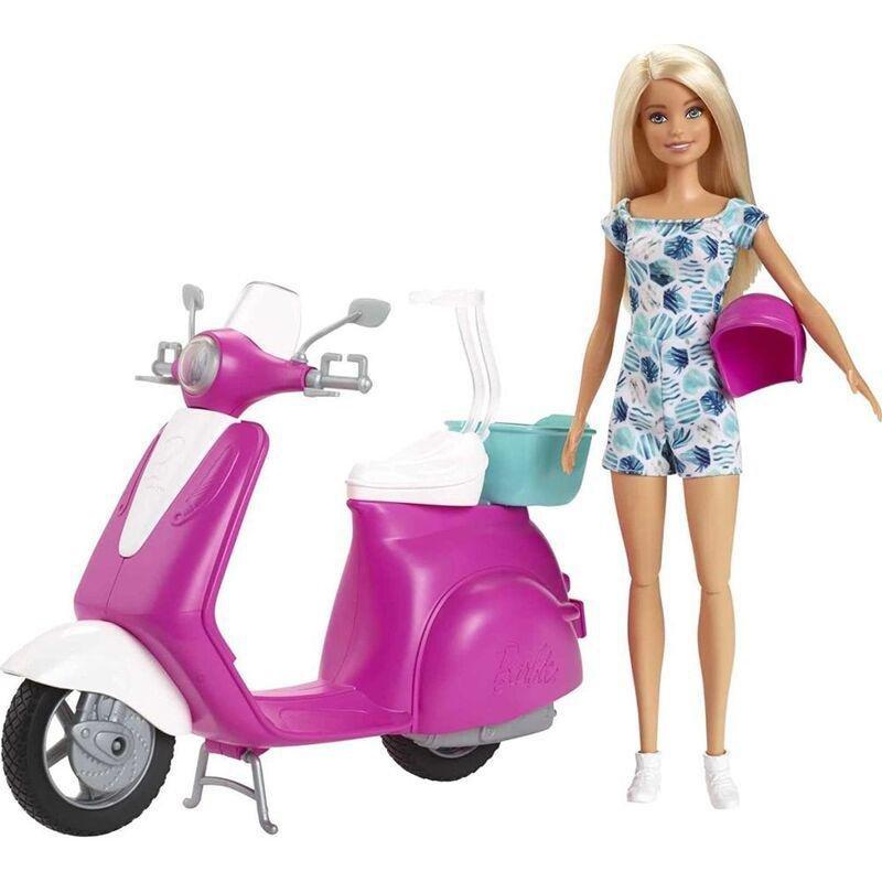 Barbie Scooter With Doll GBK85, , large image number 3