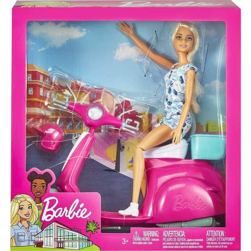 Barbie Scooter With Doll GBK85, , large image number 4