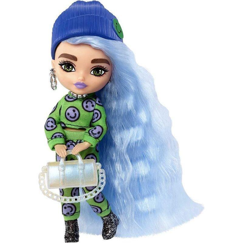 Barbie Extra Mini Icy Blue Hair Doll HGP65, , large image number 0