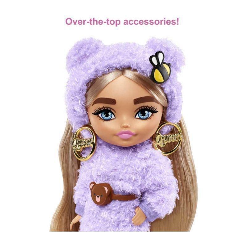 Barbie Extra Mini Blonde Pigtails Purple Hoodie Doll HGP66, , large image number 0
