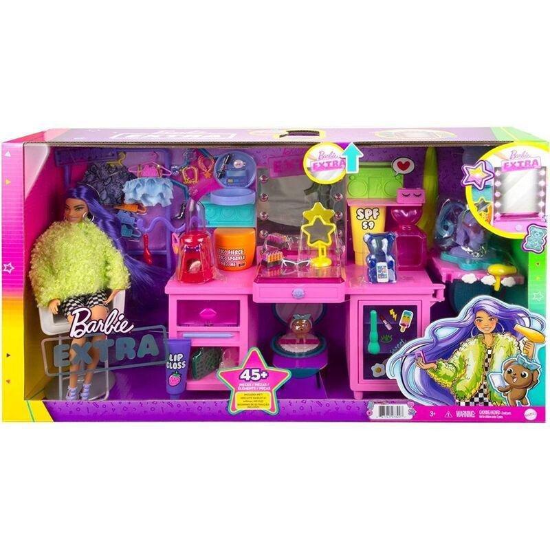 Barbie Extra Vanity Playset GYJ70, , large image number 1