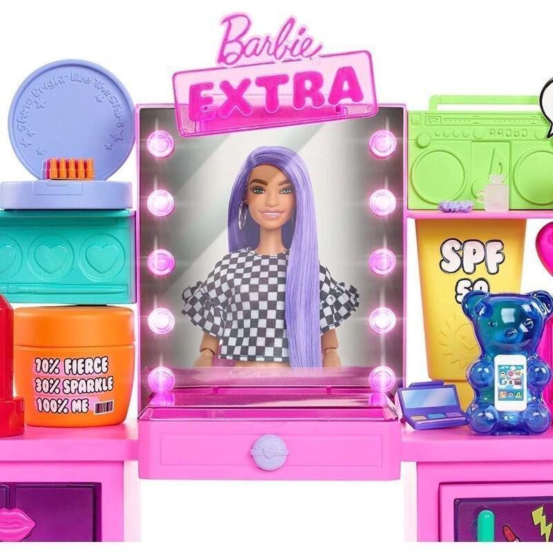 Barbie Extra Vanity Playset GYJ70, , large image number 4