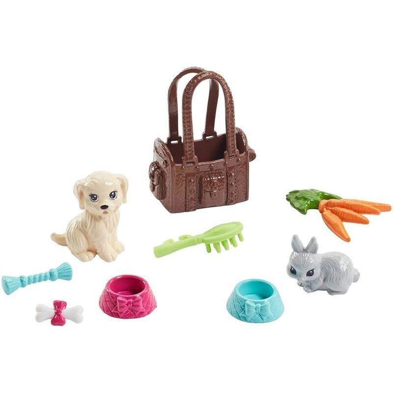 Barbie Doll With Dog and Rabbit Pets Set FPR48, , large image number 1
