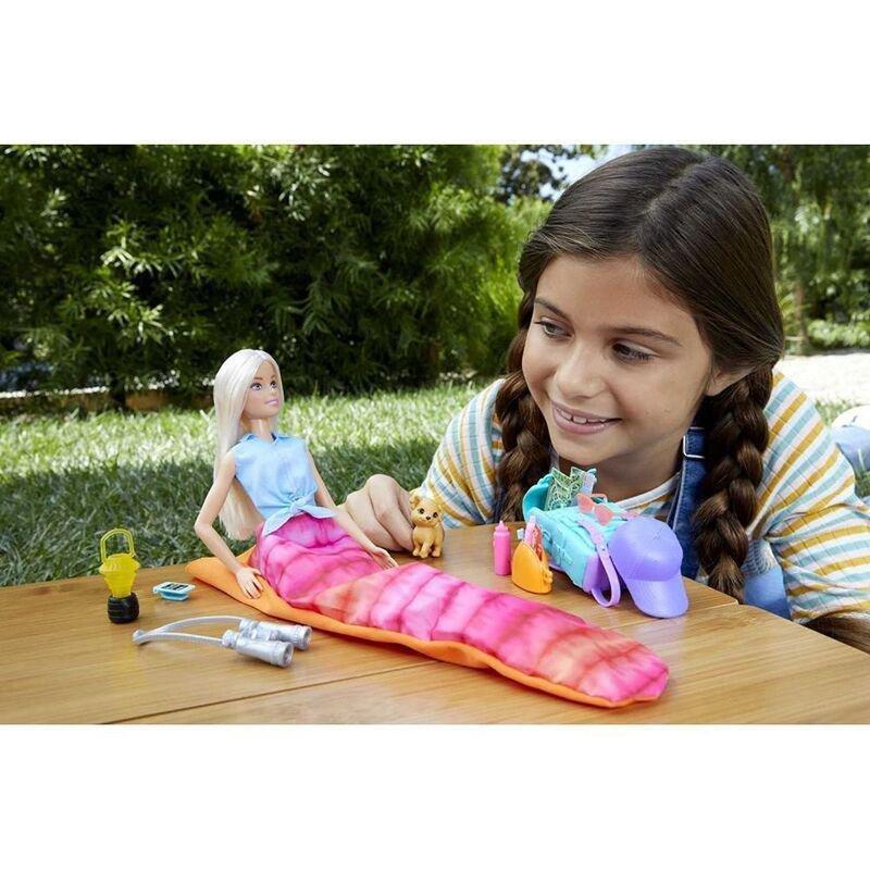 Barbie Camping Blonde Dolls Set HDF73, , large image number 1