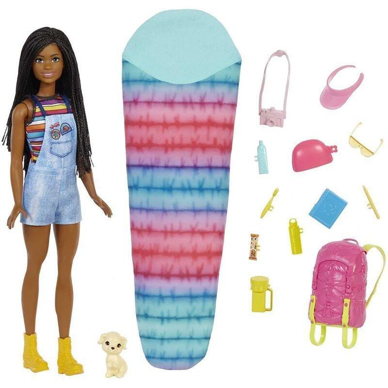 Barbie Camping Brooklyn Doll Set HDF74, , large image number 0