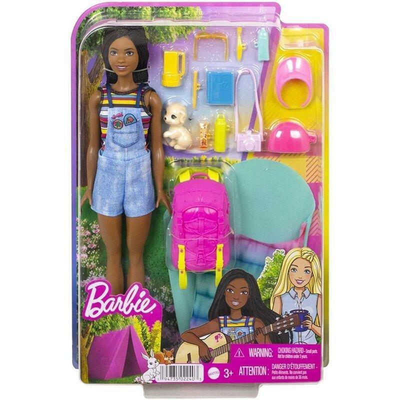 Barbie Camping Brooklyn Doll Set HDF74, , large image number 1