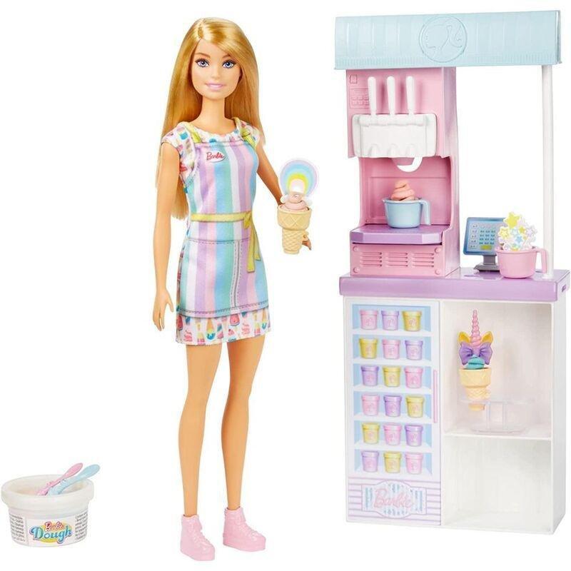 Barbie You Can Be Anything Ice Cream Shopkeeper Playset HCN46, , large image number 0
