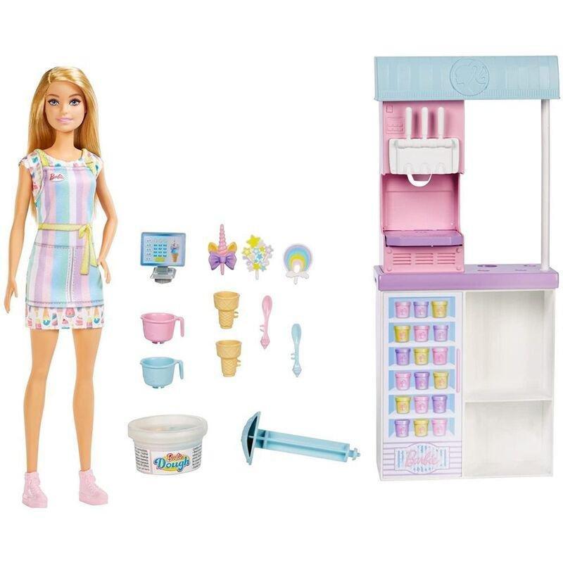 Barbie You Can Be Anything Ice Cream Shopkeeper Playset HCN46, , large image number 1