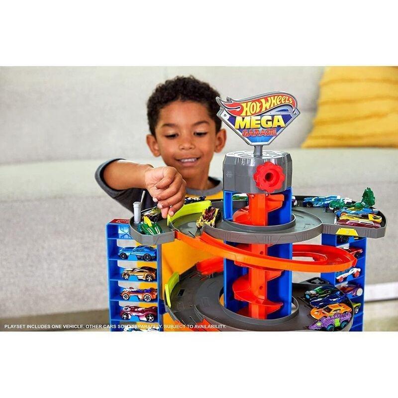 Hot Wheels City Mega Garage Toy Car Playset GTT95, , large image number 1
