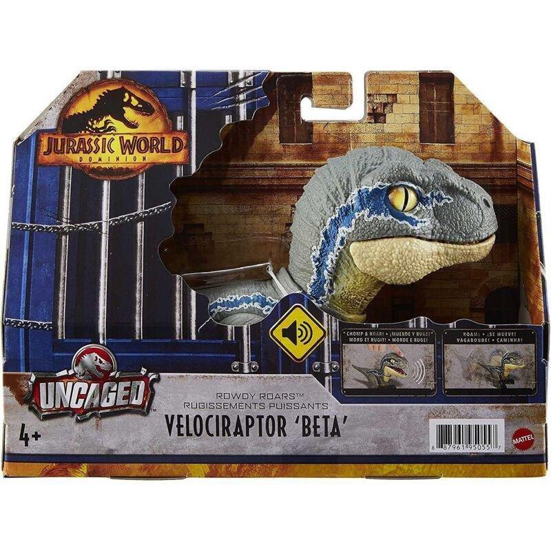 Jurrasic World Uncaged Rowdy Roars Velociraptor Beta GWY55, , large image number 3
