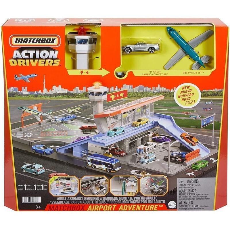 Matchbox Action Driver Airport Adventure Playset HCN34, , large image number 1