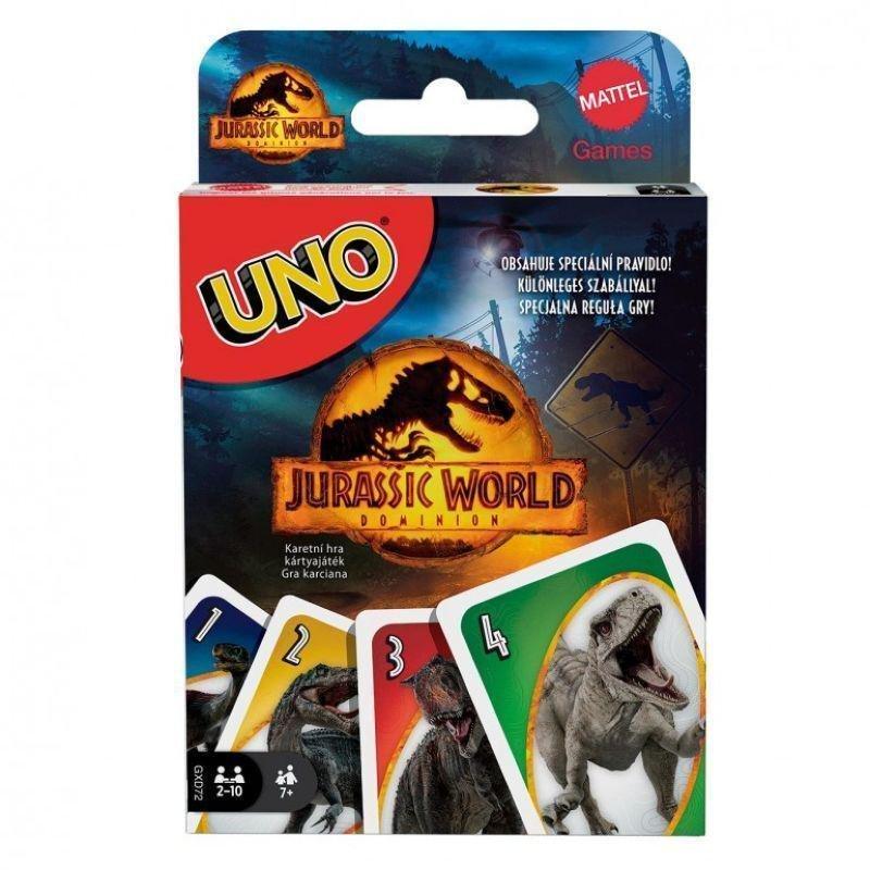 Mattel Games Uno Jurassic World 3 Card Game GXD72, , large image number 2