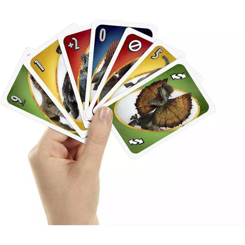 Mattel Games Uno Jurassic World 3 Card Game GXD72, , large image number 3