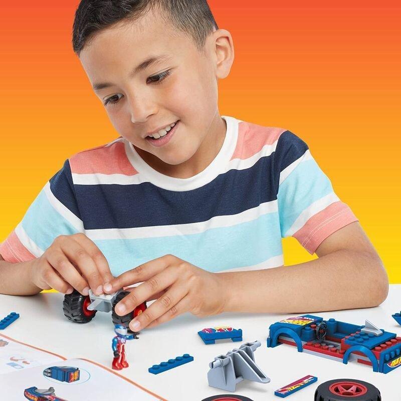 Mega Construx Hot Wheels Monster Trucks Race Ace Monster Truck Building Set HDJ93, , large image number 0