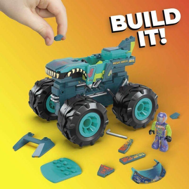 Mega Construx Hot Wheels Monster Trucks Mega Wrex Monster Truck Building Set HDJ95, , large image number 3