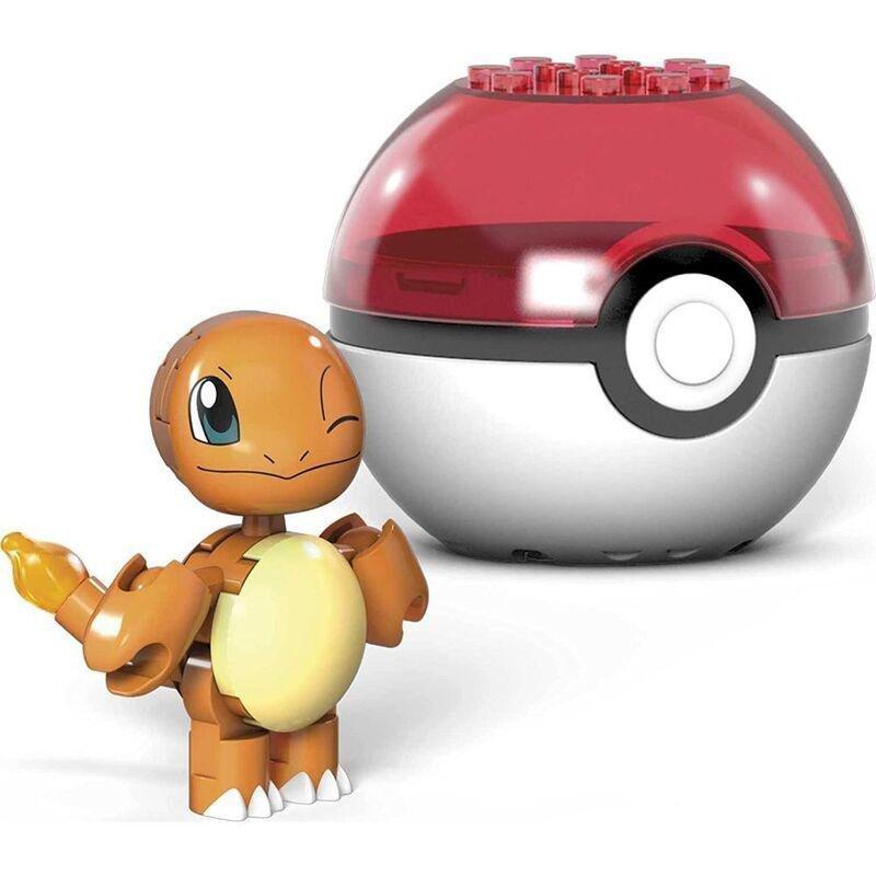 Mega Construx Pokemon Charmander Poke Ball Building Set GVK62, , large image number 0