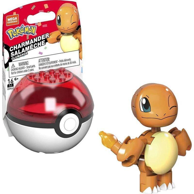 Mega Construx Pokemon Charmander Poke Ball Building Set GVK62, , large image number 3