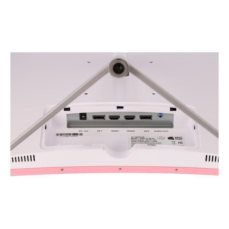 Epic Gamers 27-inch FHD/240Hz Gaming Monitor - White/Pink, , large image number 1