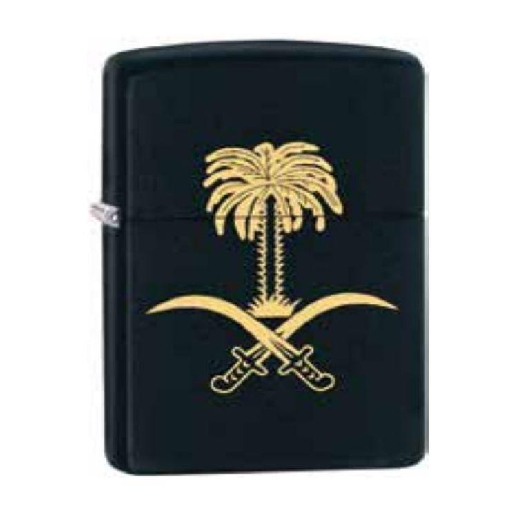 Zippo 325064 218 Saudi Arabia National Flag Black Matte Windproof Lighter, , large image number 0