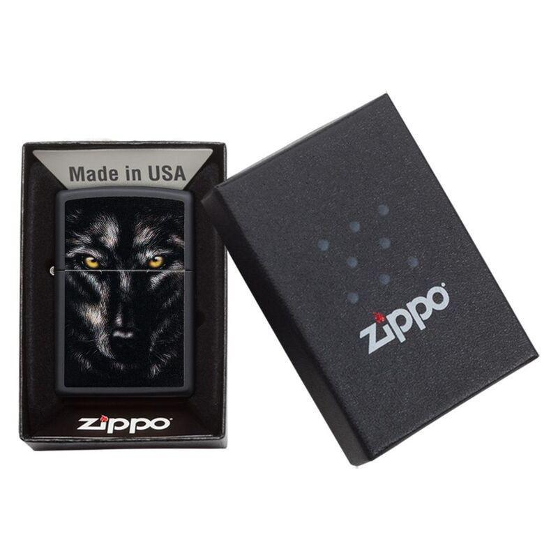 Zippo Ci407954 218 Wolf Face Black Matte Windproof Lighter, , large image number 2