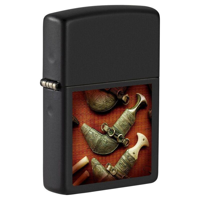 Zippo Ci405081 218 Omani Daggers  Black Matte Windprooflighter, , large image number 0