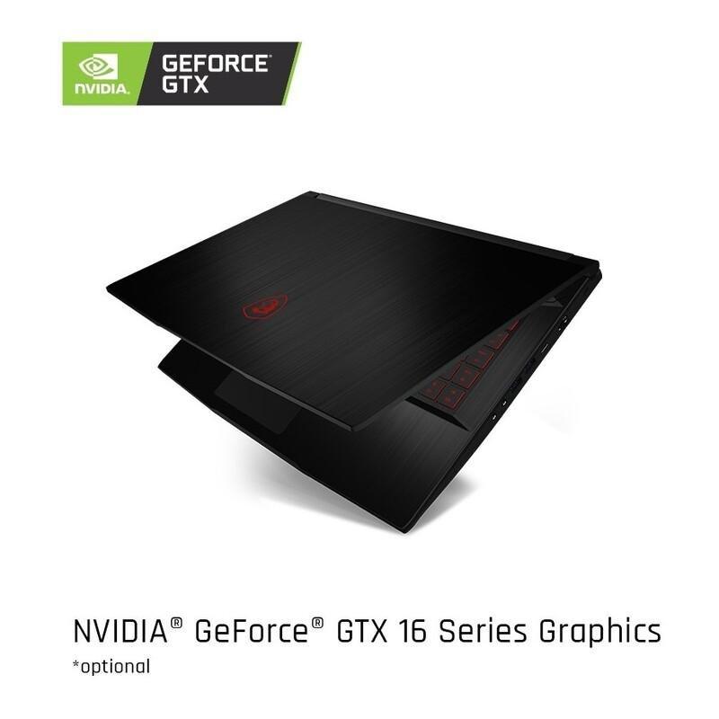 MSI GF63 Thin 11SC Gaming Laptop Intel core i5-11400H/8GB/512GB SSD/NVIDIA GeForce GTX 1650 Max-Q 4GB/15.6-Inch FHD/60Hz/Windows 11 Home - Black, , large image number 1