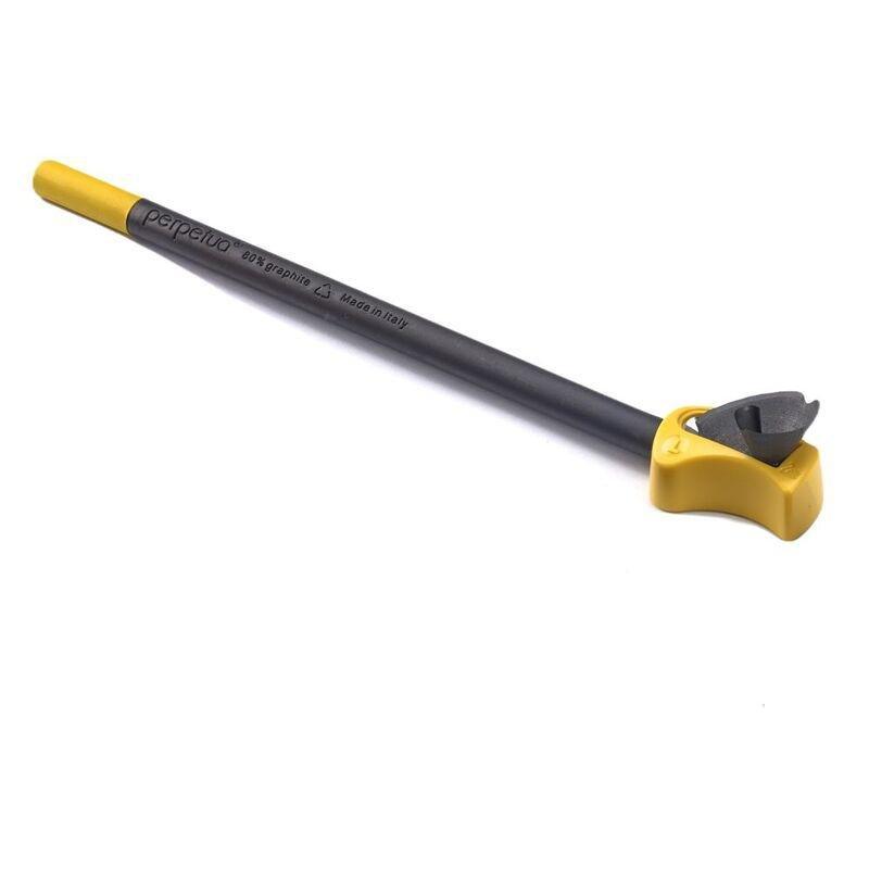 Perpetua Back To School Graphite Pencil Yellow Eraser with Yellow Sharpener (Left-handed), , large image number 1