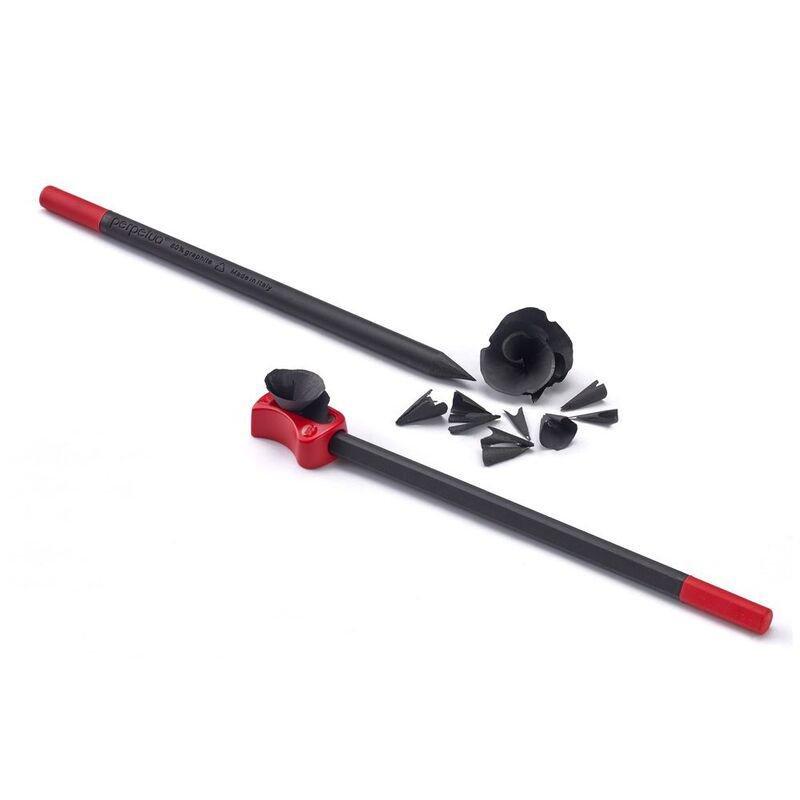 Perpetua Back To School Graphite Pencil Red Eraser with Red Sharpener (Right-handed), , large image number 1