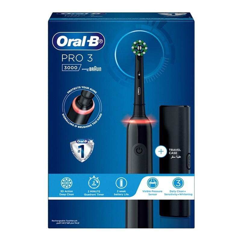 Oral-B Pro 3 3000 Electric Toothbrush - Black, , large image number 1
