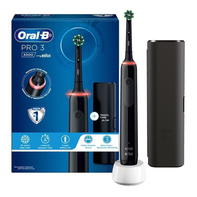 Oral-B Pro 3 3000 Electric Toothbrush - Black, , large image number 2