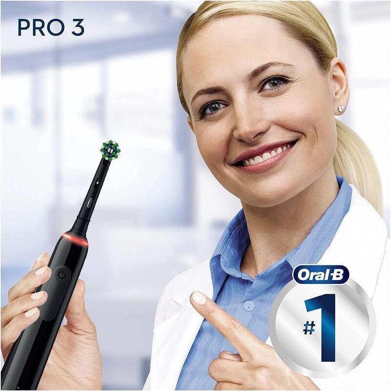Oral-B Pro 3 3000 Electric Toothbrush - Black, , large image number 4