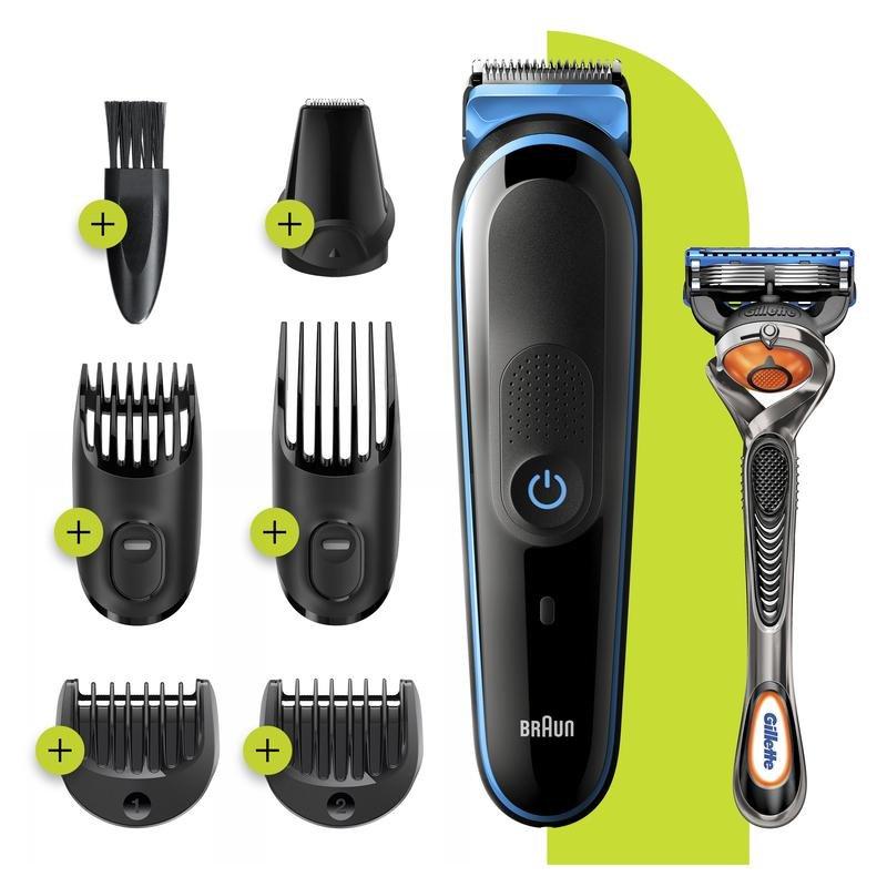 Braun MGK5245 All-in-One Hair Trimmer- Black/Blue, , large image number 1