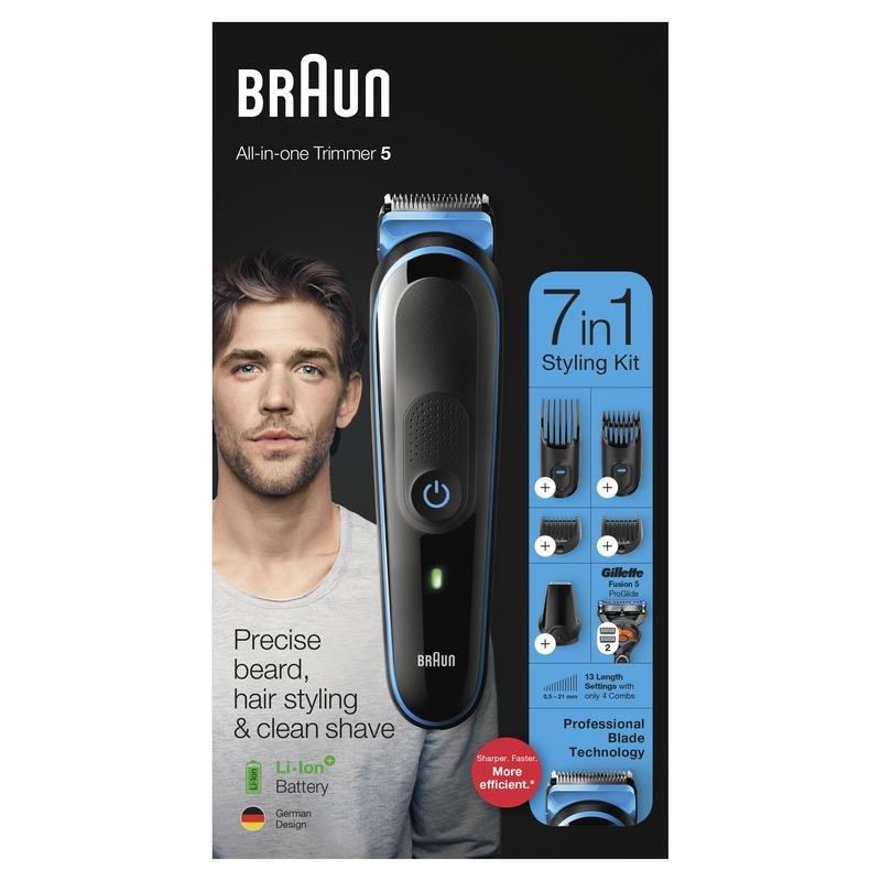 Braun MGK5245 All-in-One Hair Trimmer- Black/Blue, , large image number 2
