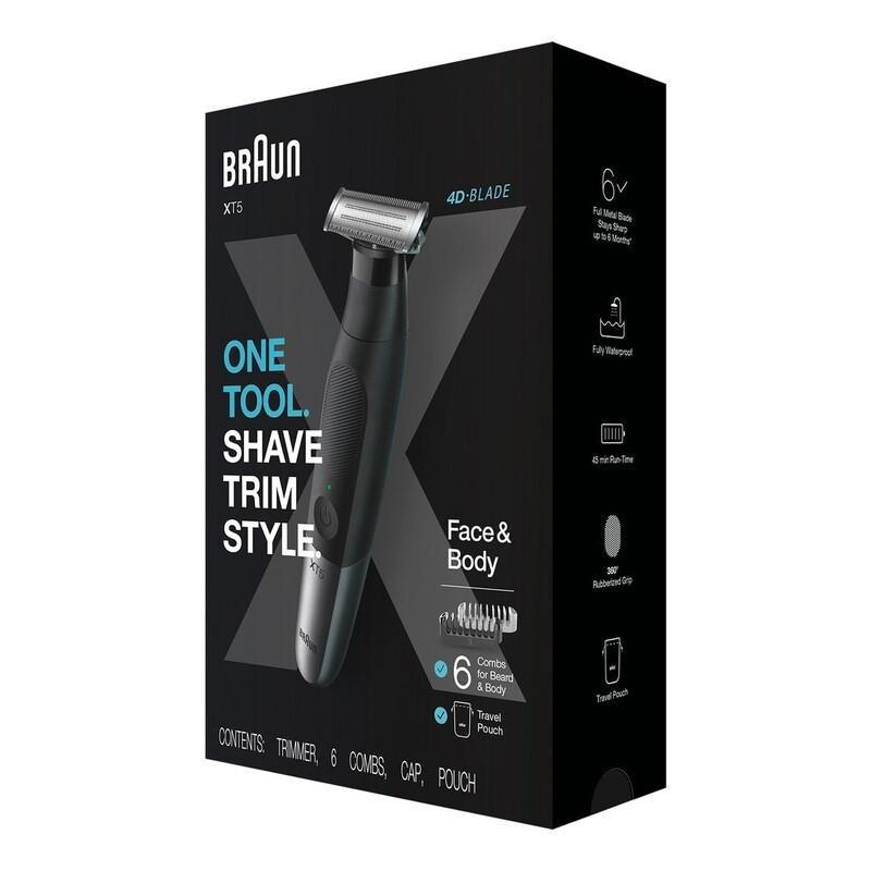 BRAUN - Braun X Series XT5200 Wet & Dry All-in-one Hair Trimmer - Black/Grey-Metal