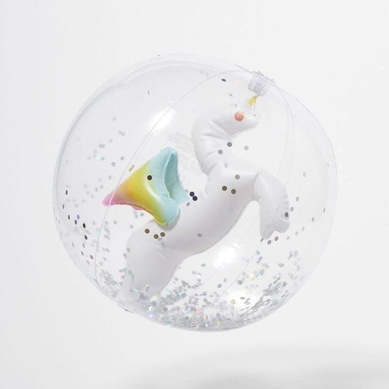 Sunny Life 3D Inflatable Beach Ball Unicorn, , large image number 1