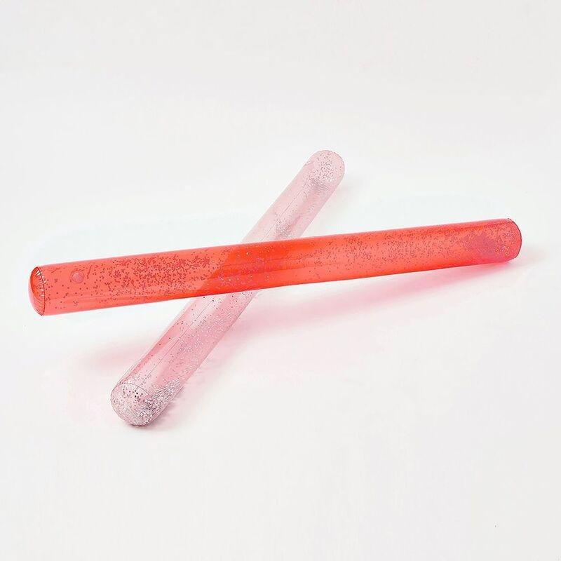 Sunny Life Pool Noodle Neon Coral Peachy Pink Set Of 2, , large image number 0