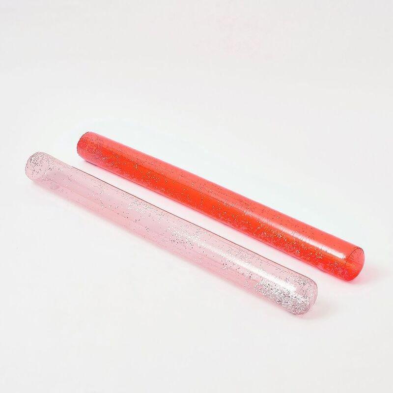 Sunny Life Pool Noodle Neon Coral Peachy Pink Set Of 2, , large image number 1