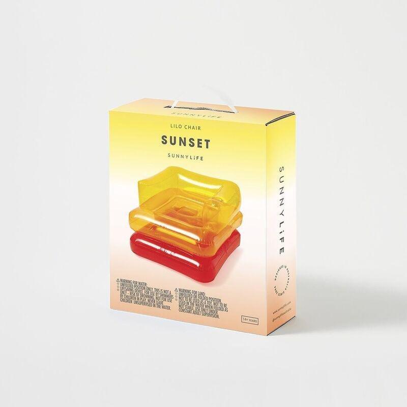Sunny Life Inflatable Lilo Chair Sunset, , large image number 3