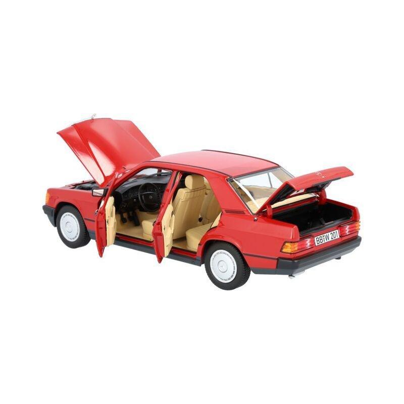 Norev Mercedes-Benz 190E W124 (1982-1988) 1.18 Die-Cast Model - Signal Red, , large image number 1