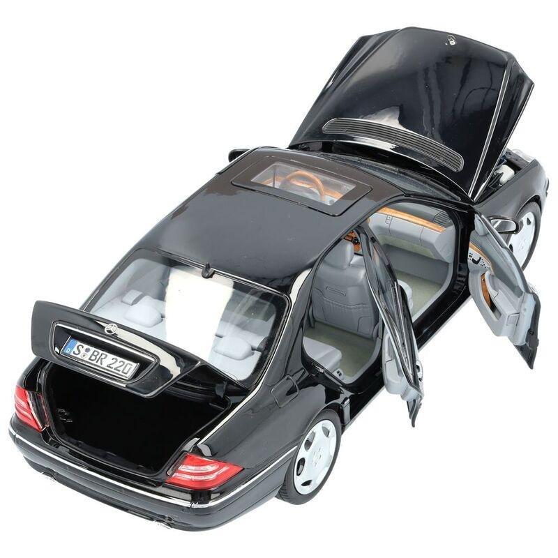 Norev Mercedes-Benz S600 Saloon V220 (2000-2005) 1.18 Die-Cast Model - Obsidian Black, , large image number 2