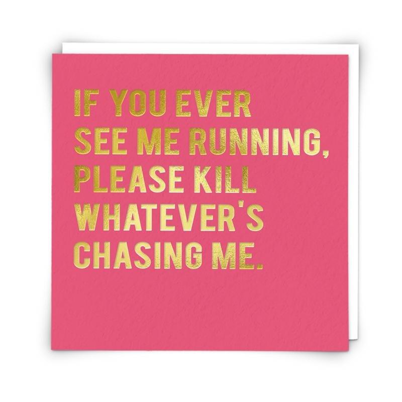 Redback Cards Running Greeeting Card (15 x 15cm), , large image number 0