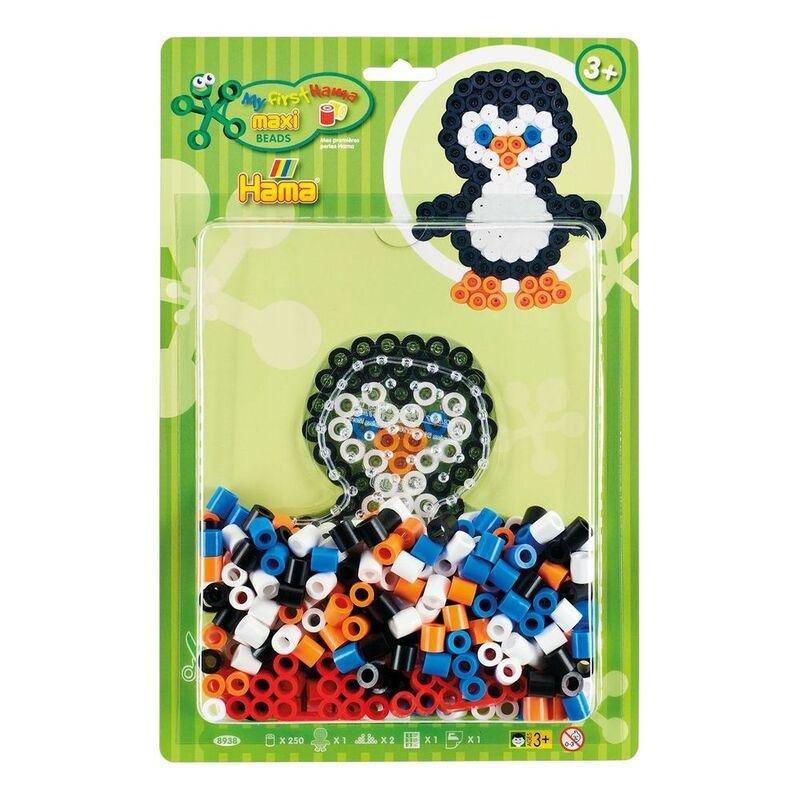 Hama Maxi 250 Beads Penguin Large Blister Pack 8938, , large image number 0