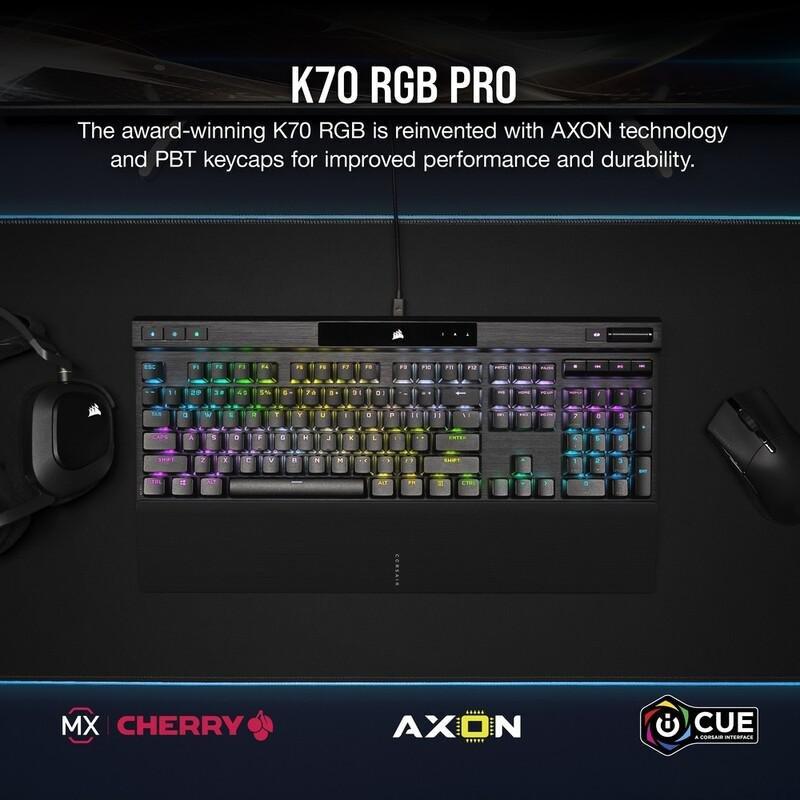 Corsair K70 RGB Pro Mechanical Gaming Keyboard - Cherry MX Red Switches, , large image number 6