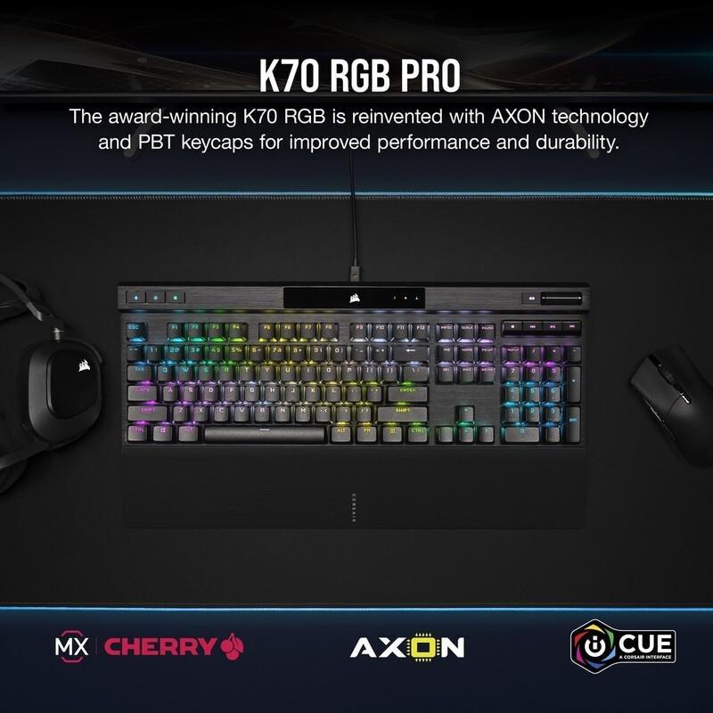 CORSAIR - Corsair K70 RGB Pro Mechanical Gaming Keyboard - Cherry MX Red Switches