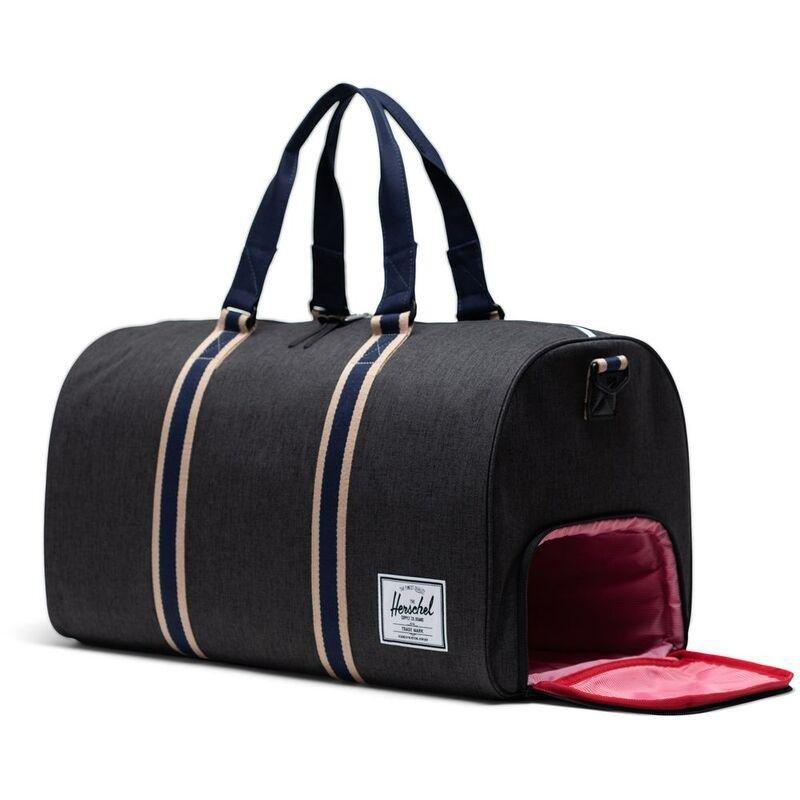 Herschel Novel Duffle Bag - Black Crosshatch/Peacoat, , large image number 2