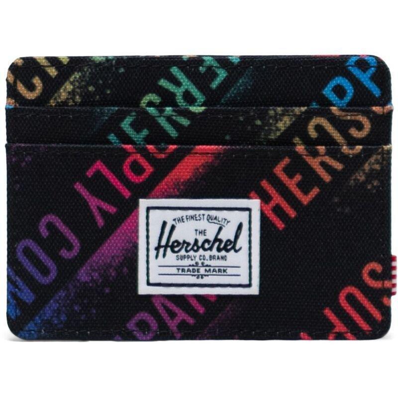 Herschel Charlie RFID Wallet - Stencil Roll Call Rainbow, , medium