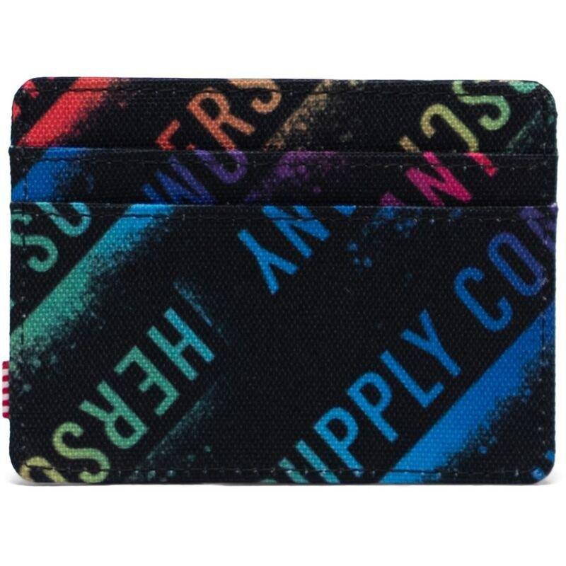Herschel Charlie RFID Wallet - Stencil Roll Call Rainbow, , large image number 1