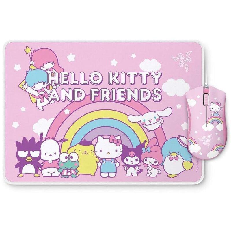Razer Deathadder Essential Gaming Mouse + Goliathus Gaming Mouse Mat - Hello Kitty And Friends Edition (Bundle), , large image number 0